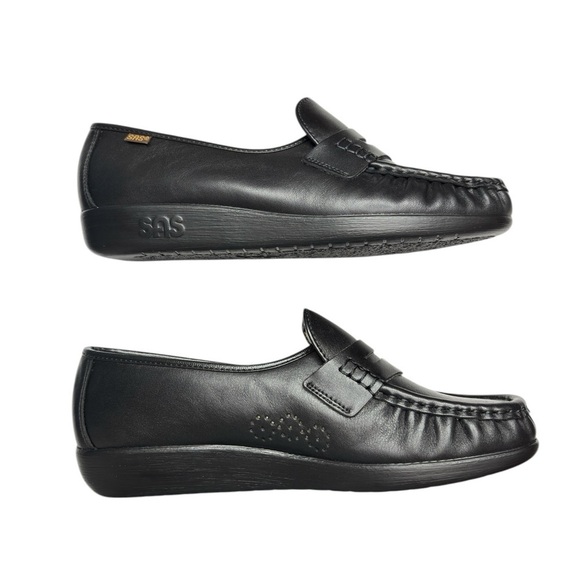 SAS Classic Womens Loafer Comfort Shoe Size 9 Black Handsewn Made in USA   NEW! - Picture 15 of 16